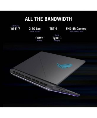 ROG Strix G16 16 Inch Gaming Laptop with Intel Core Ultra 9, 32GB RAM, 2TB SSD, RTX 5070, Windows 11