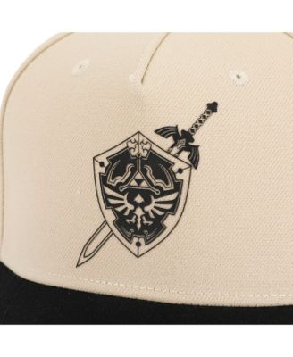 Men's Legend Of Zelda Hylian Shield Embroidery Poly Wool B104 Baseball Cap Snapback