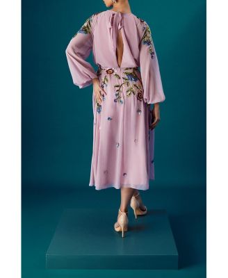 Women's Embellished Sequin Midi Dress