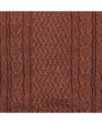 Men's Organic Mock Neck Cable Sweater