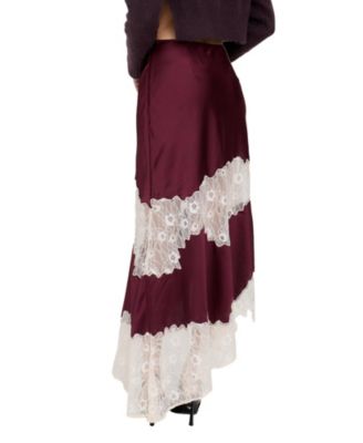 Women's Eleanor Lace Insert Midi Skirt