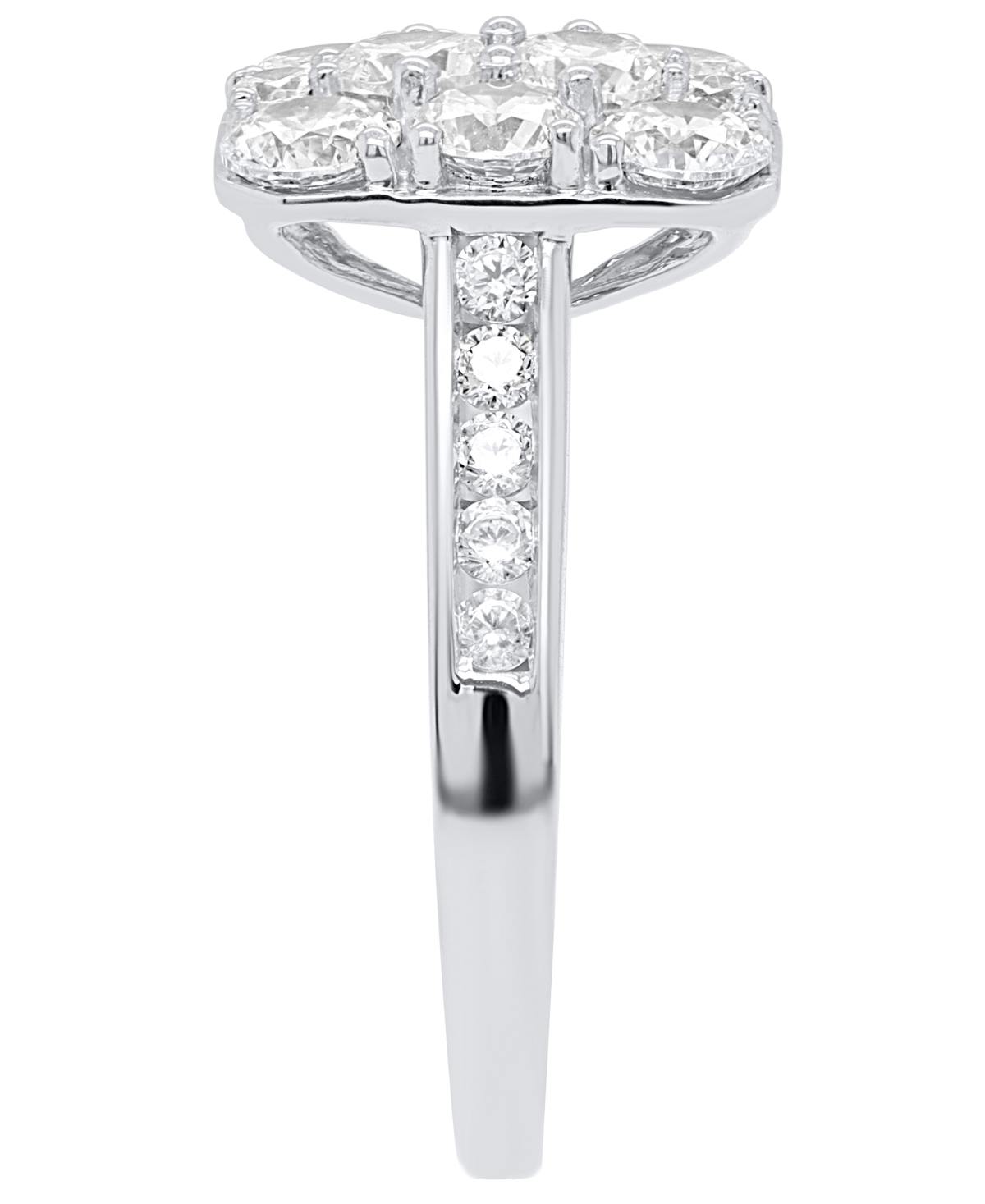 Forever Grown Diamonds Lab-Grown Diamond Ring (2 ct. t.w.) in 14K Gold-Plated Sterling Silver