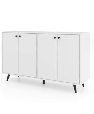 Buffet Sideboard Mid Century Modern 4-Door Storage Cabinet 50" Accent Cabinet