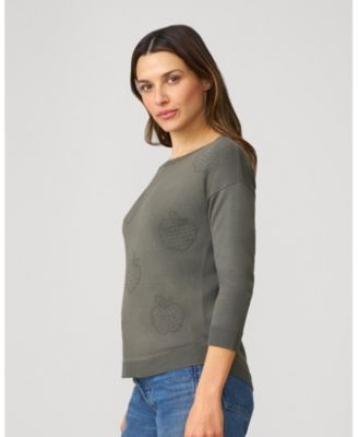 Women's Apple Drop Shoulder Tunic Sweater