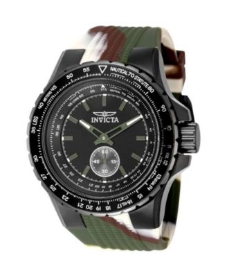 Men's 49320 Aviator  Quartz Multifunction Black Dial Watch