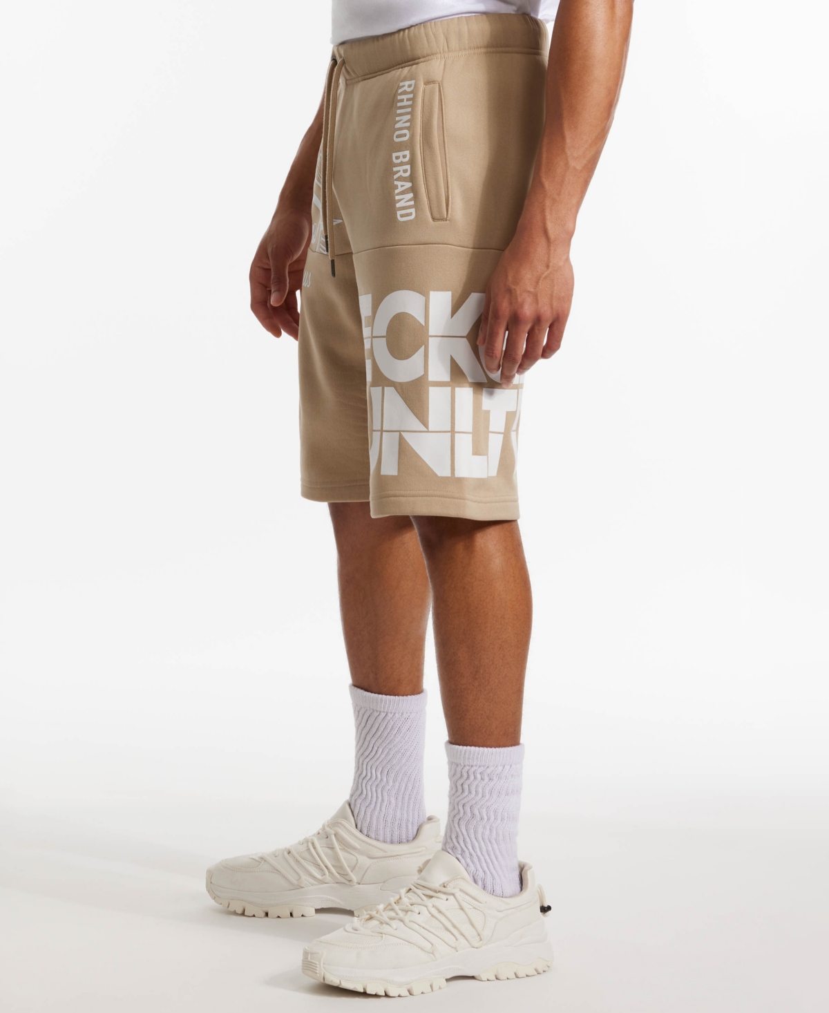 Ecko Unltd Tackled Fleece Short In Neutral