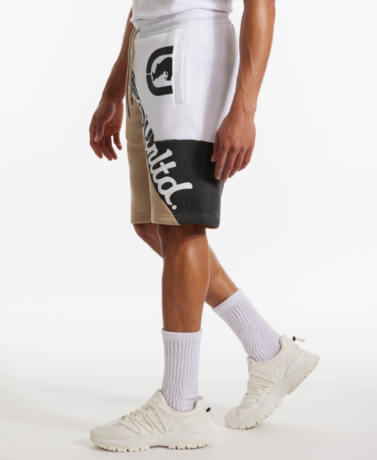 Ecko Unltd Men's Scattered Fleece Regular Fit Shorts In Multi