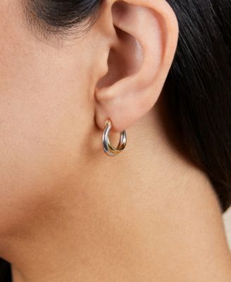 Sterling Silver Janice Twisted Hoop Earrings