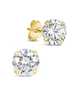 Sterling Forever - Sterling Silver 6mm CZ Stud Earrings