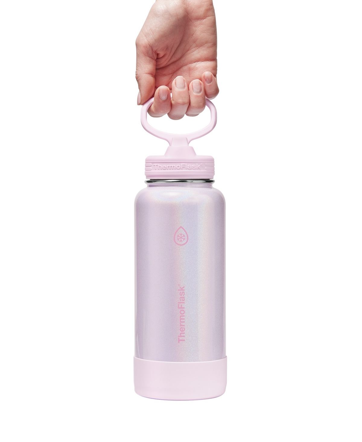 Thermoflask 32 Oz. Double Wall Vacuum Insulated Water Bottle With Straw Lid In Pink