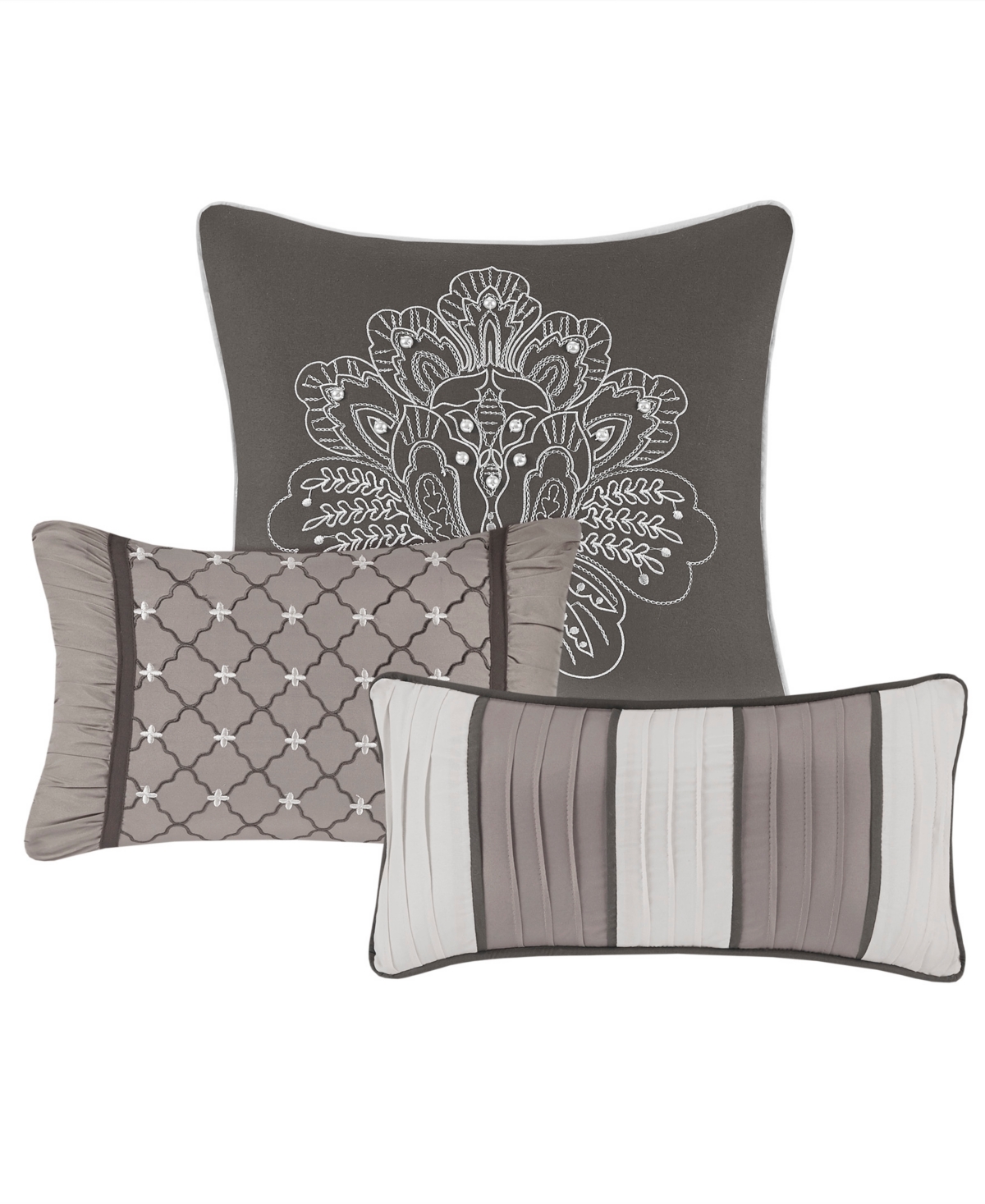 Madison Park Bellagio 6-pc. Quilt Set, Full/queen In Brown