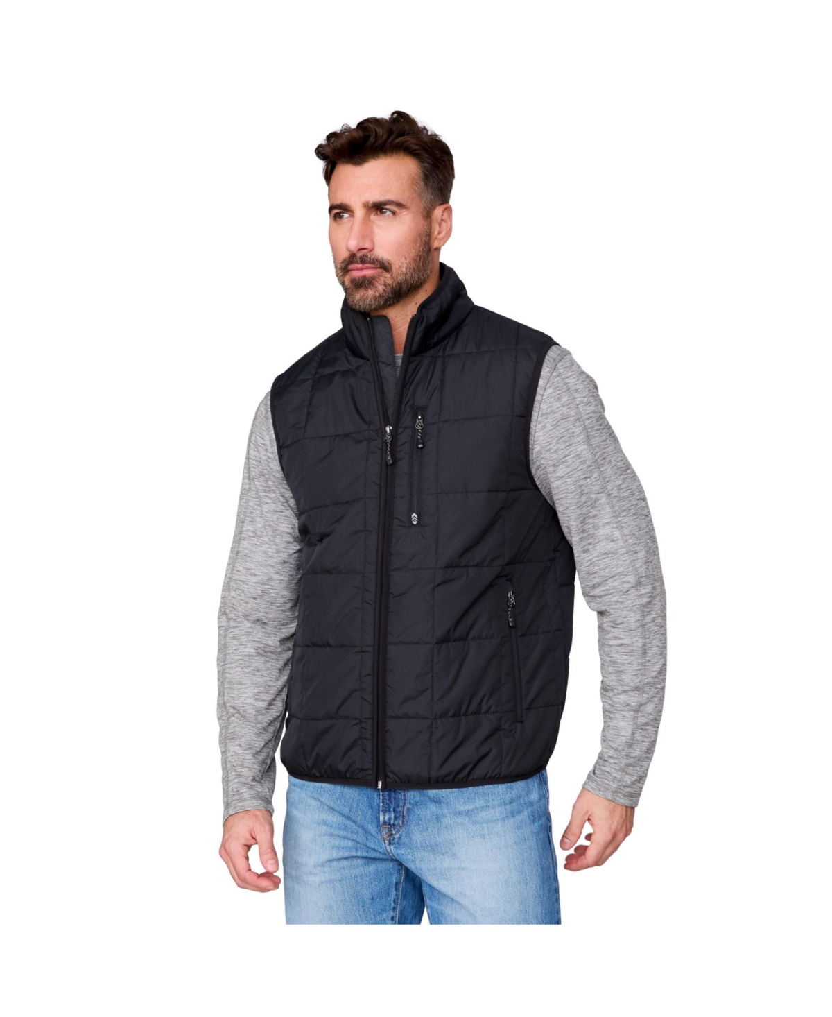 Free Country Men's Maple Creek Iv Box Quilted Puffer Vest