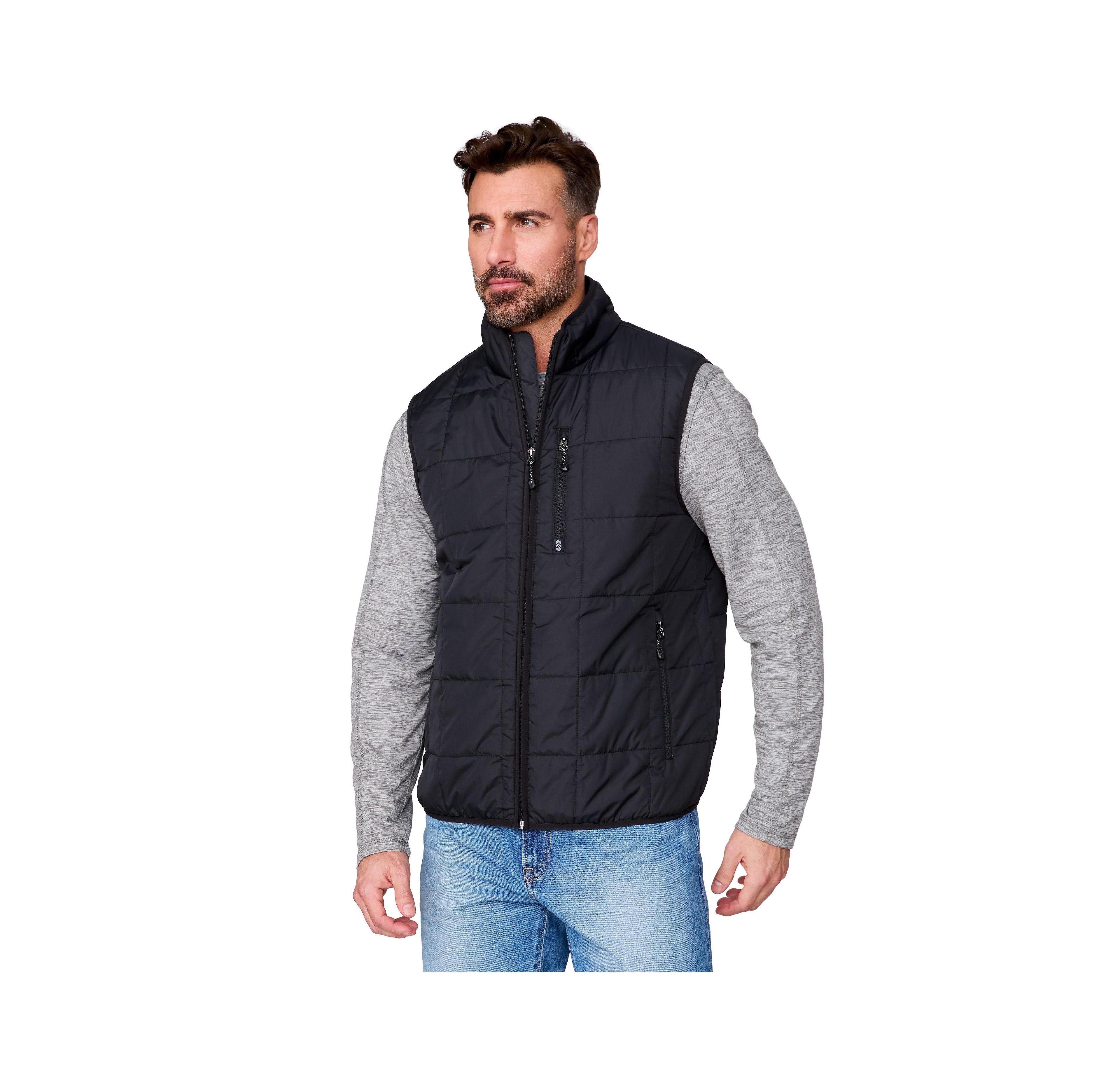 Free Country Men's Maple Creek Iv Box Quilted Puffer Vest