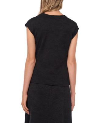 Women's Drop Shoulder Tank With Front Knot Top