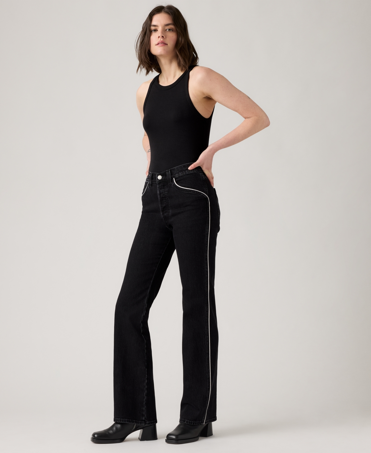 Levi's Premium Women's Wedgie Boot Piping High Rise Jeans