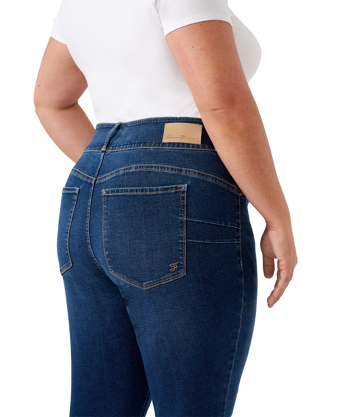 Seven7 Plus Size High Rise Curvy Legging Jeans view 5 — MAYCSS fashion products