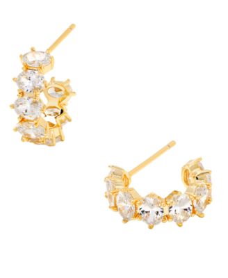 2-Piece Cubic Zirconia Cailin Pendant Necklace and Huggie Earrings Gift Set