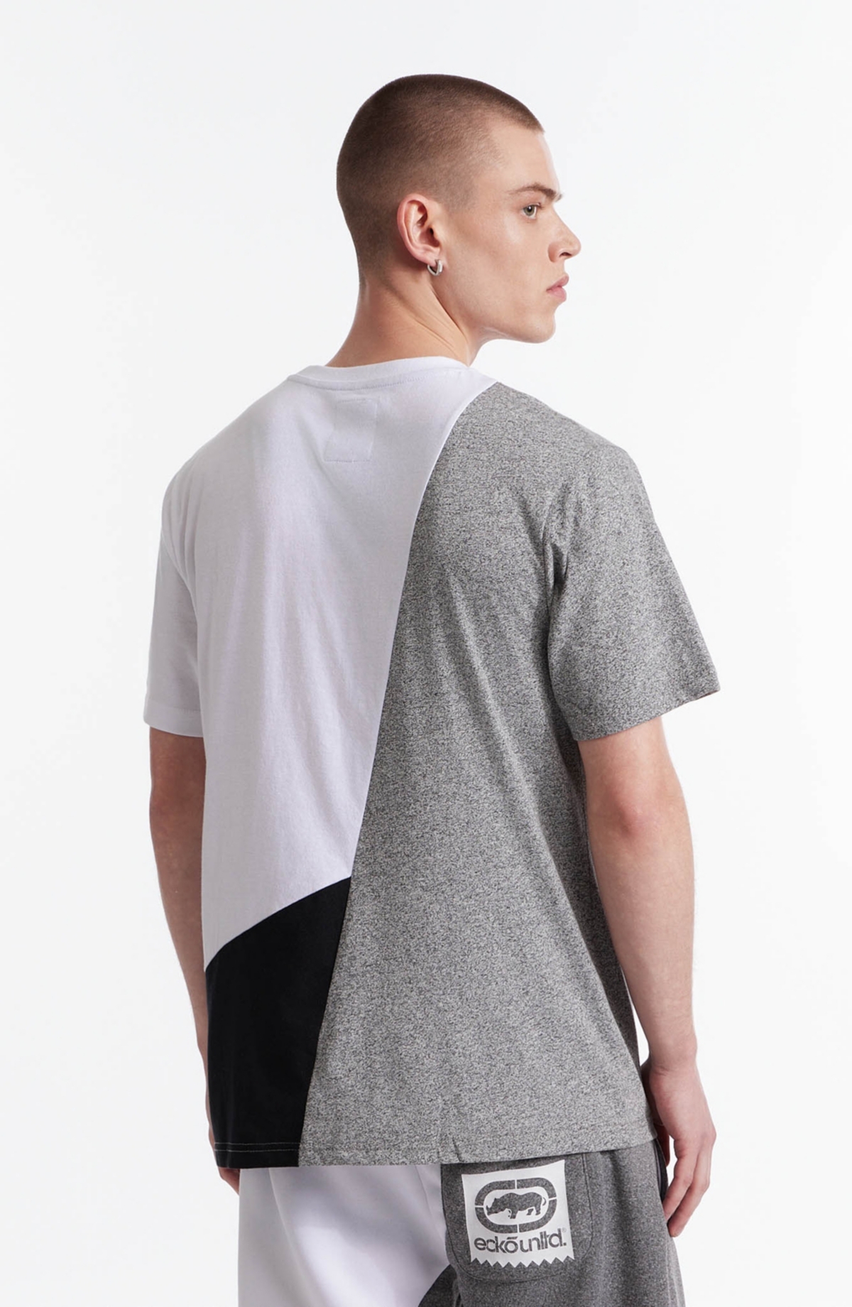 Ecko Unltd Scattered Short Sleeve Knit Tee In Gray