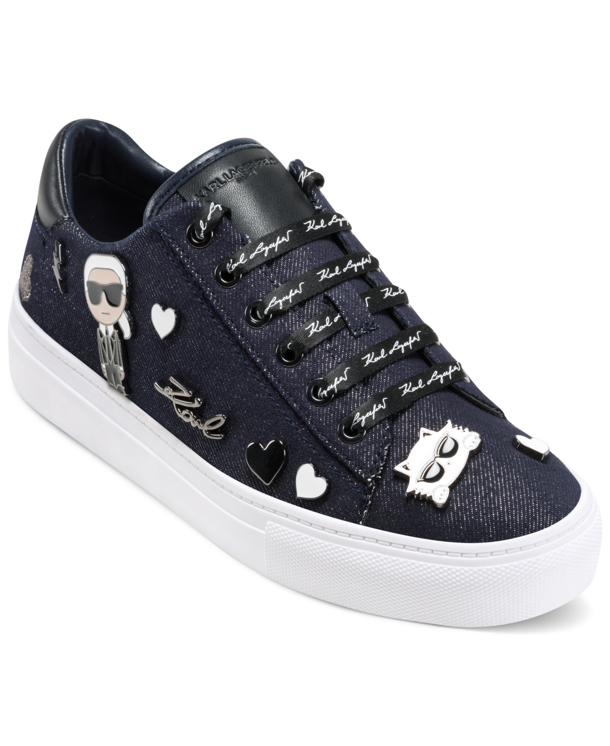 Karl Lagerfeld Paris Women's Cate Pins Lace-Up Sneakers