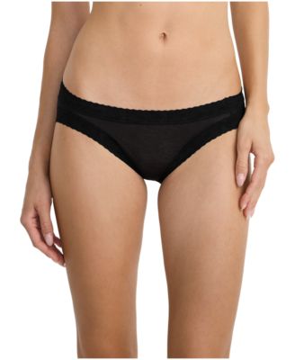 Soft Stretch Lace Mid Rise Bikini Bottoms 4519