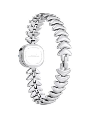 Metal Moderna Silver Plated Bracelet Watch, 80mm