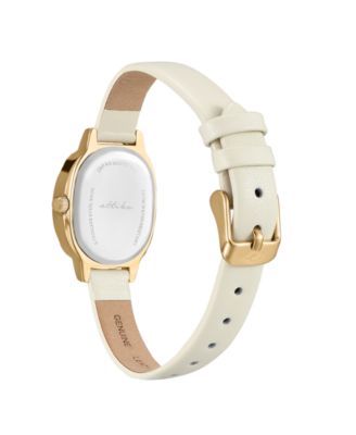 Timeless Texture Gold Plated Leather Watch, 70-110mm