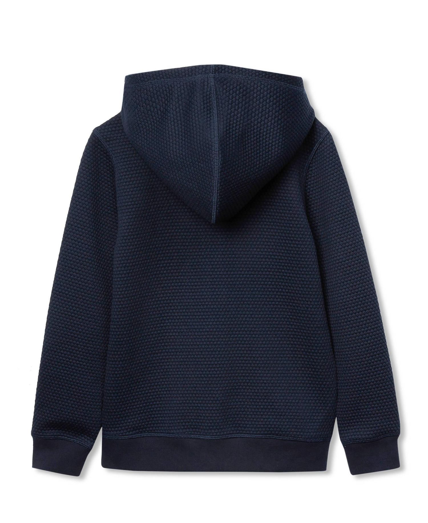 Boys Texture Knit Zip Up Hoodie