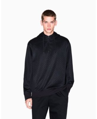 A|X Armani Exchange - Men's Jacquard llover Logo Hoodie