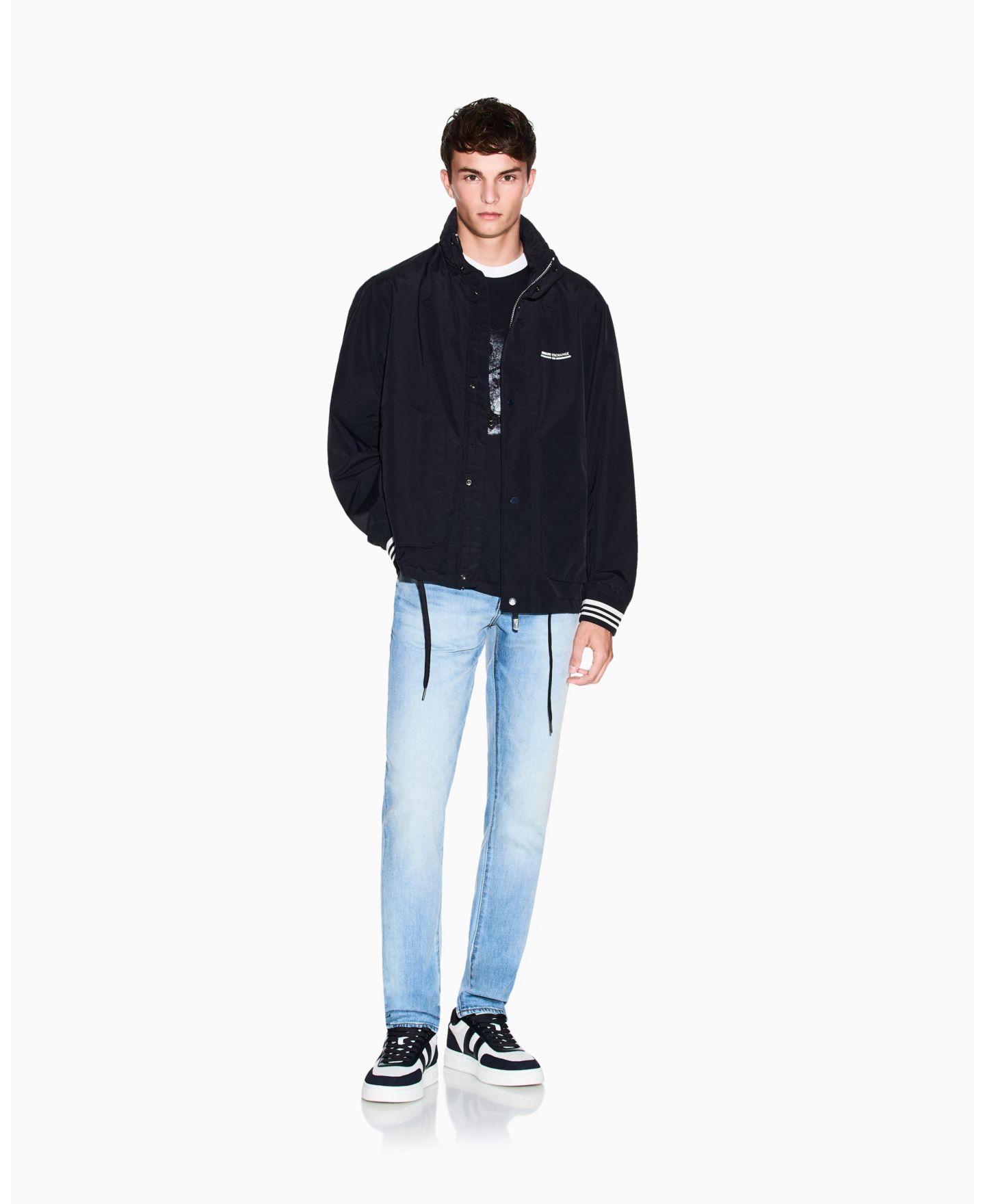Мужские джинсы A|X Armani Exchange J66 Skinny Comfort, цвет: Синий джинсовый — фото 38