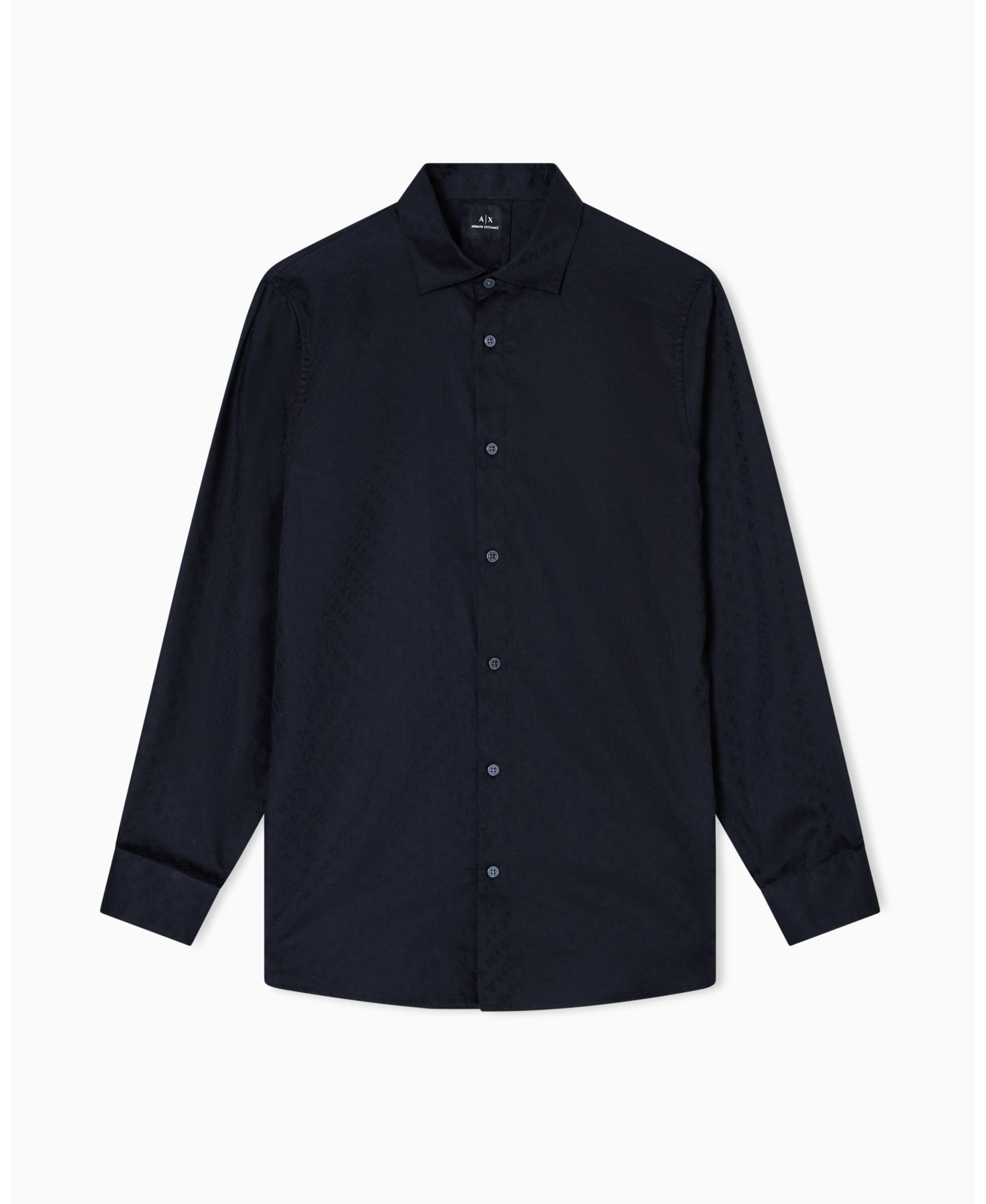 Men's Allover Logo Jacquard Woven Shirt