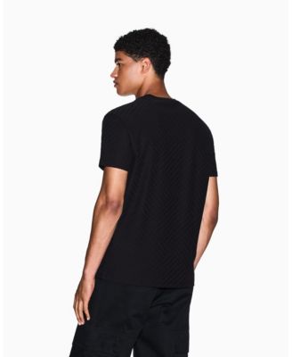 Men's Mercerized Jacquard Allover Logo T-Shirt