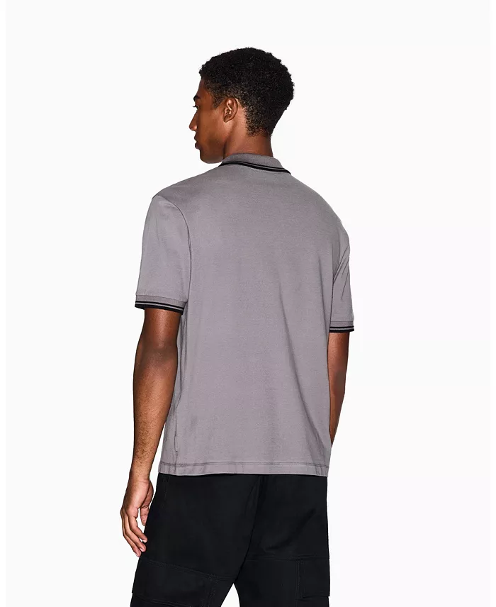Men's Cozy Lab Pique Collar Tipping Polo Shirt - thumbnail 3