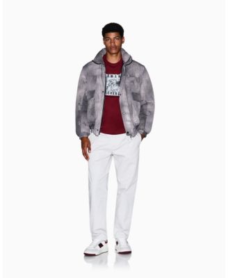 Men's Grid Box Splatter Graphic T-Shirt