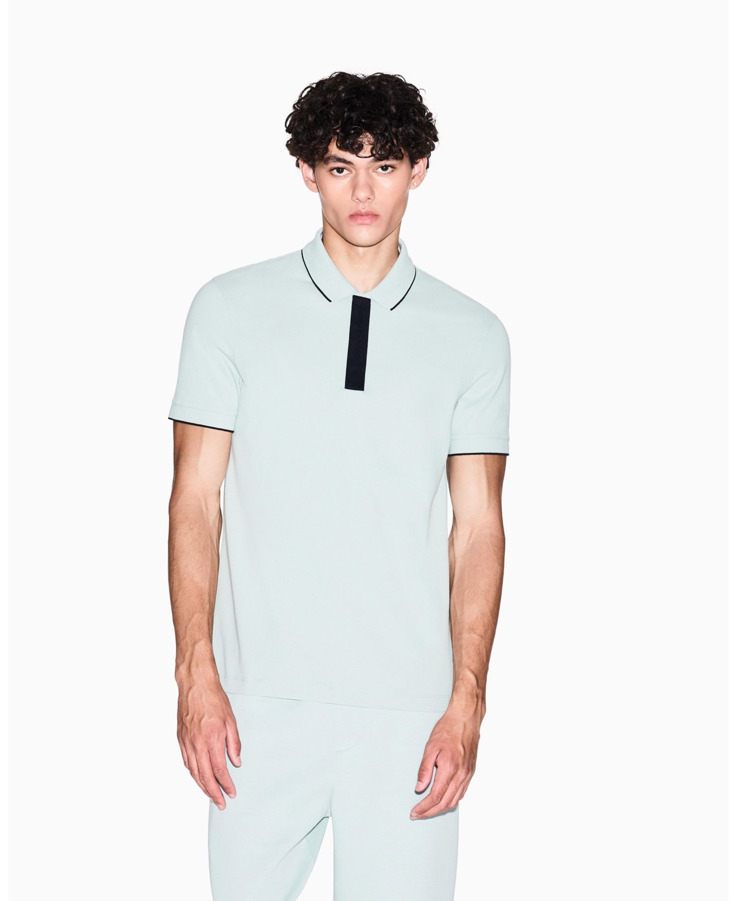 Men's Grosgrain Logo Polo Shirt