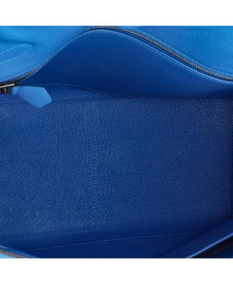 Kelly 28 Handbag Blue Evercolor with Gold Hardware