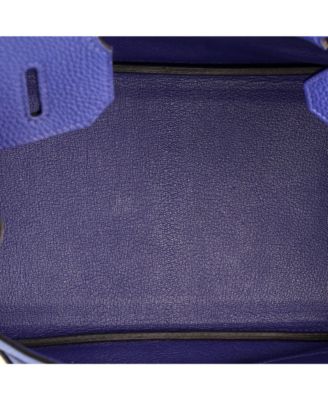 Birkin 30 Handbag Blue Togo with Gold Hardware