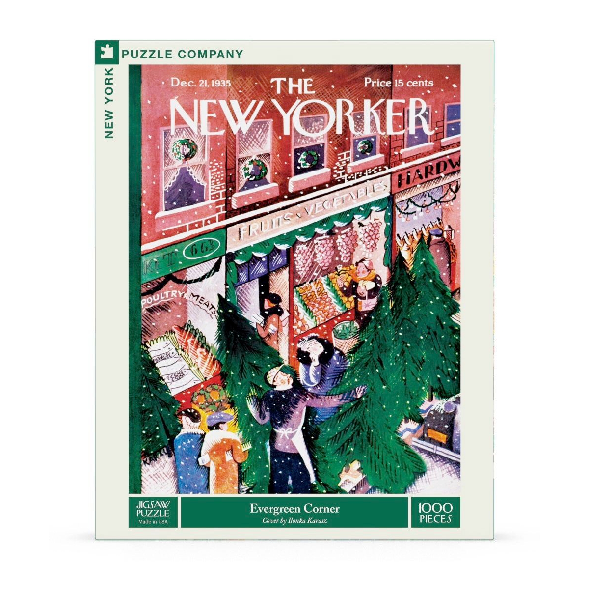 New York Puzzle Company Evergreen Corner 1000 Piece Puzzle