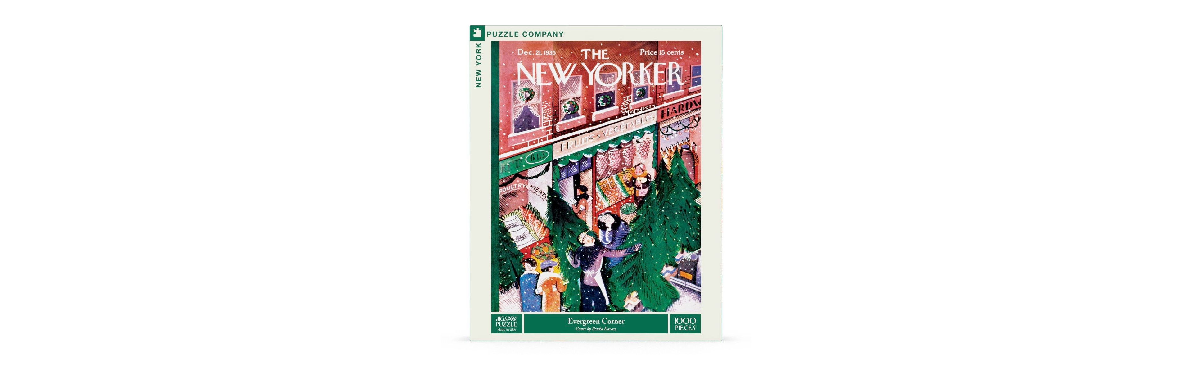 New York Puzzle Company Evergreen Corner 1000 Piece Puzzle