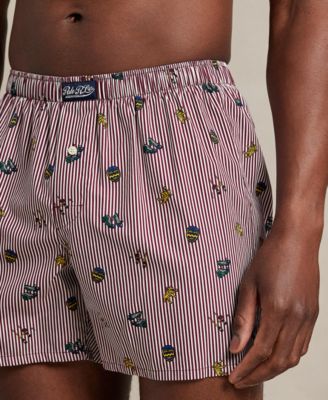 Men's Printed Elastic Waist Boxers