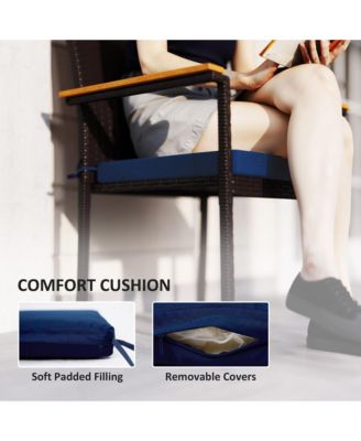 2 PCS Wicker Dining Chair, Outdoor Dining Chairs w