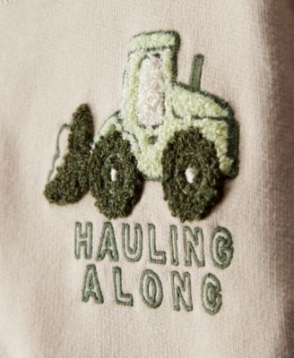 Baby Boys' Construction Long-Sleeve Sweatshirt and Pants, 2-Piece Set