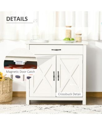 32" Modern Farm Style Sideboard Storage Buffet Server Cabinet Organizer