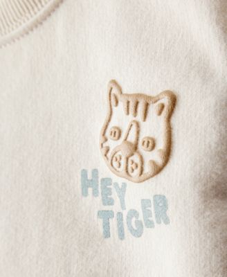 Baby Boys' Hey Tiger Long-Sleeve Sweatshirt and Pants, 2-Piece Set