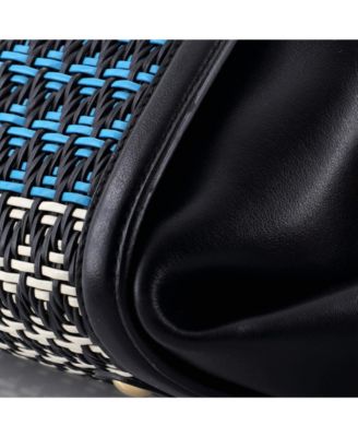 Medium Sofia Satchel Multicolor Woven Leather