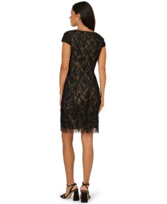 Women's Beaded V-Neck Dress