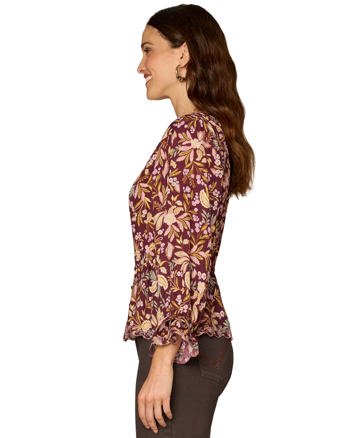 Democracy Women's Printed Woven Top