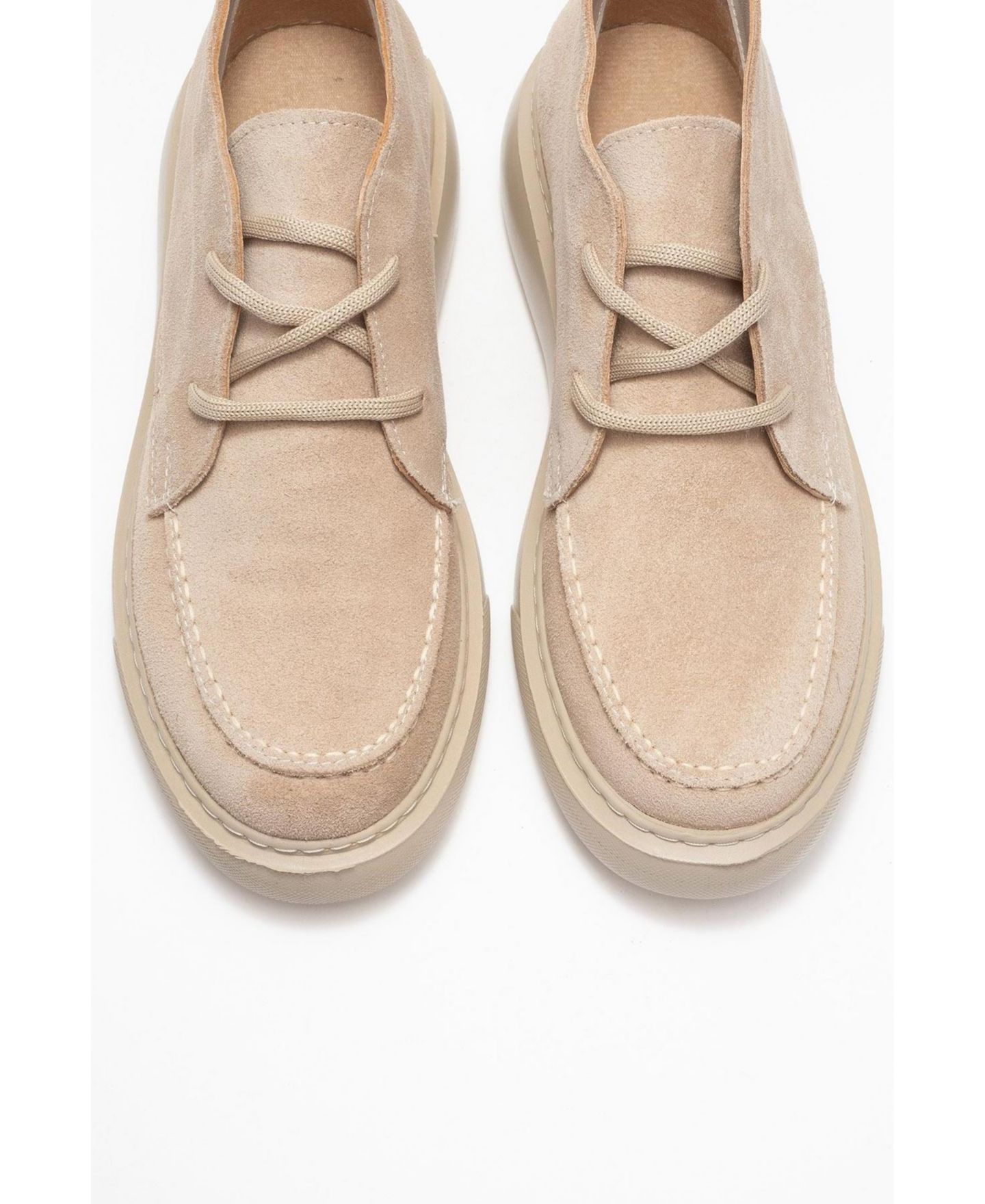 Женские ботинки Forever & Always Shoes Lilya Leather Chukka Boot, цвет: Бежевый замшевый кожаный — фото 3