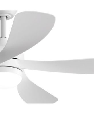 52-inch Modern Downrod Indoor ABS 5 Blades LED Light with Remote Control Support Six Speed Ajustable Ceiling Fan