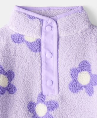 Girls' Toddler 2T-5T Floral Pullover Sweatshirt