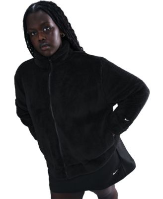 Plus Size Sportswear Essential High-Pile Fleece Jacket